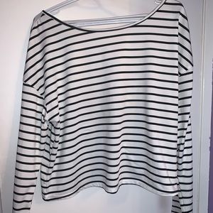 Shein Stripped Twist Top